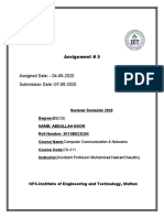 Assignment 5: NFC-Institute of Engineering and Technology, Multan