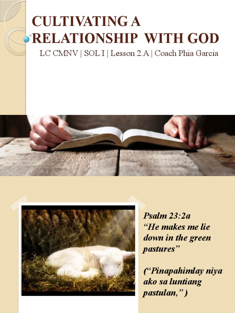 Cultivating A Relationship With God - 2 | PDF | Conceptions Of God | Prayer