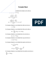 Formula Sheet: C S N d Xe N d S X r+ σ τ σ τ