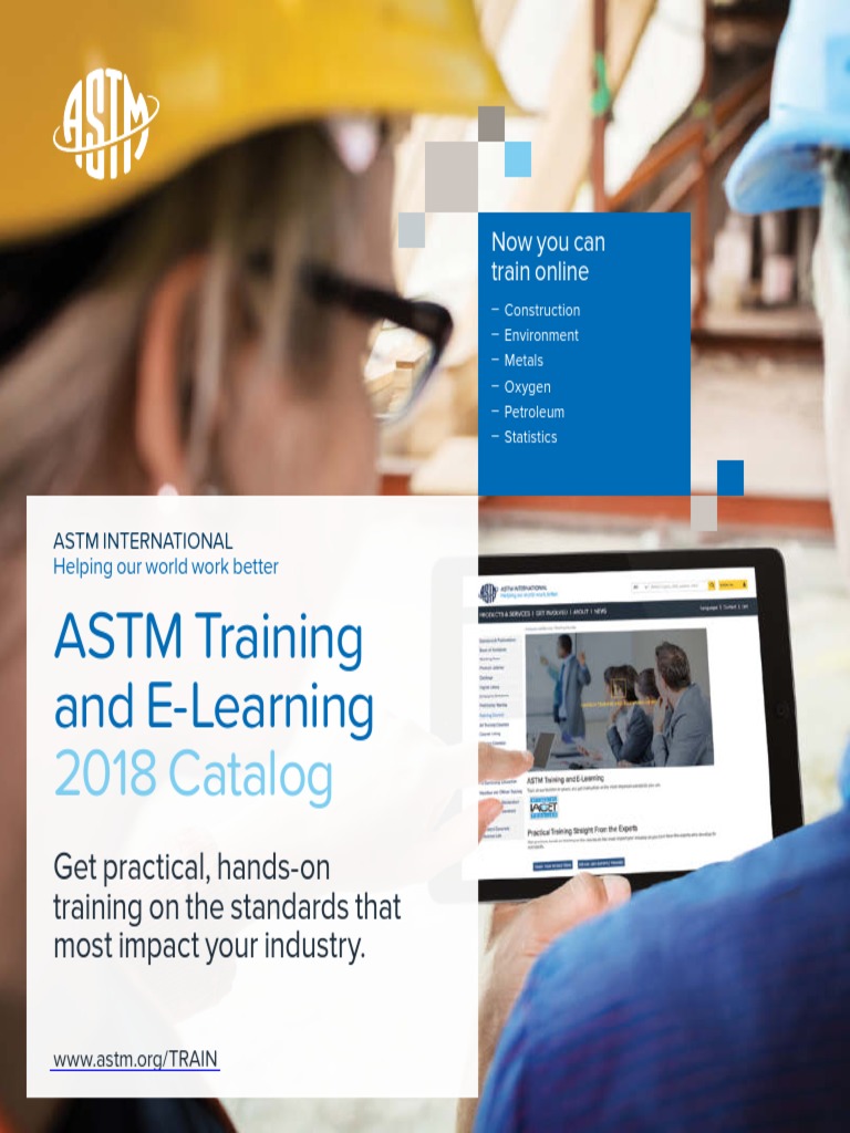 ASTM Training and E-Learning: 2018 Catalog | PDF | Concrete | Building ...