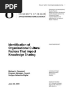 Download Organizational Cultural Factors That Impact Knowledge Sharing by Mike Campbell SN46746299 doc pdf