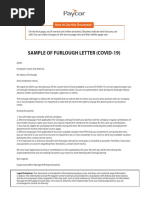 Furlough Layoff Letter Templates