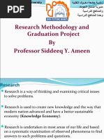 Research Methodology and Graduation Project