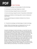 IELTS Speaking Part 3 Topic: Technology