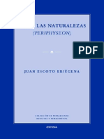 Juan Escoto Eriúgena. Sobre Las Naturalezas (Periphyseon)