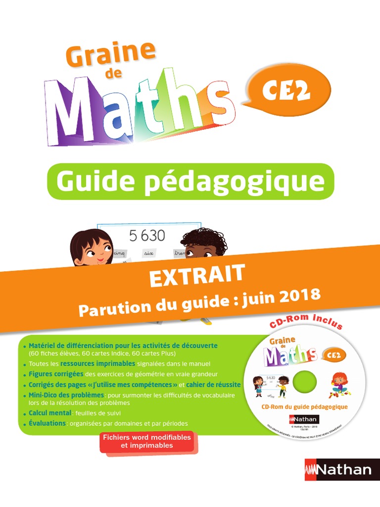 A Portée De Maths Ce2 Pdf Gratuit Guide Pédagogique - Maths CE2 | PDF | Enseignement des mathématiques |  Pédagogie