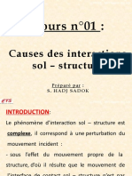 Cours - Interactions Sol Structure