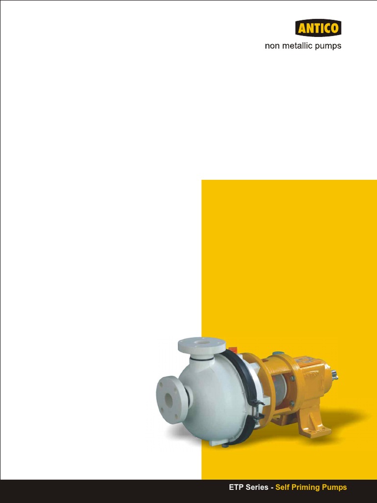 Etp Series Self Priming Pumps Pdf Pump Chemical Engineering