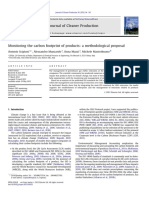 Monitoring the carbon footprint of products - a methodological proposal