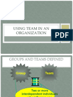 Using Team in An Organization