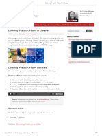 Listening Practice - Future of Libraries PDF