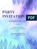 Party Invitation: You're Invited To Celebrate With Us!