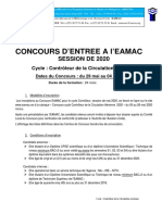 Avis Concours - Controleur 2020