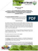 Decreto 013 de 14 de Marzo de 2020 Por El Cual Se Adoptan Medidas para El Coronavirus PDF