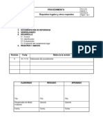 Procedimiento para Requisitos Legales