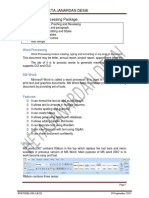 Unit 4 Word Processing Package
