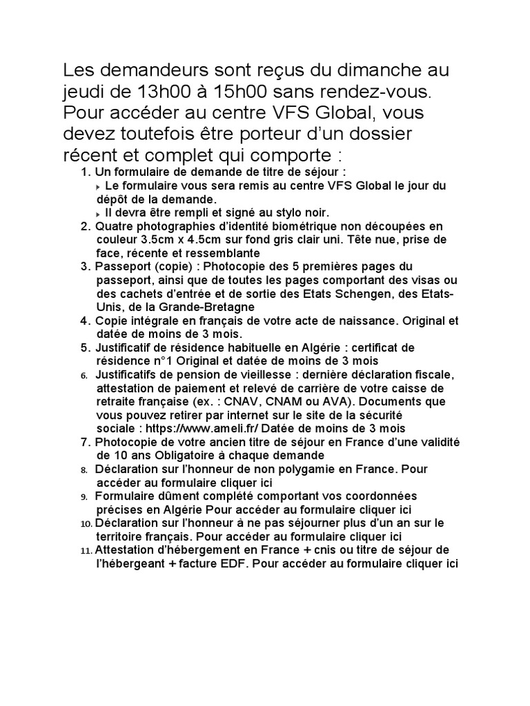 Dossier complet pour demande de retraite | PDF