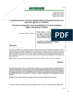 6. Documento de apoyo - La gestión educativa Hacia la optimización de la formación docente en la educación superior en Colombia.pdf