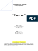 "Taxation": Quezonian Educational College Inc. College Department