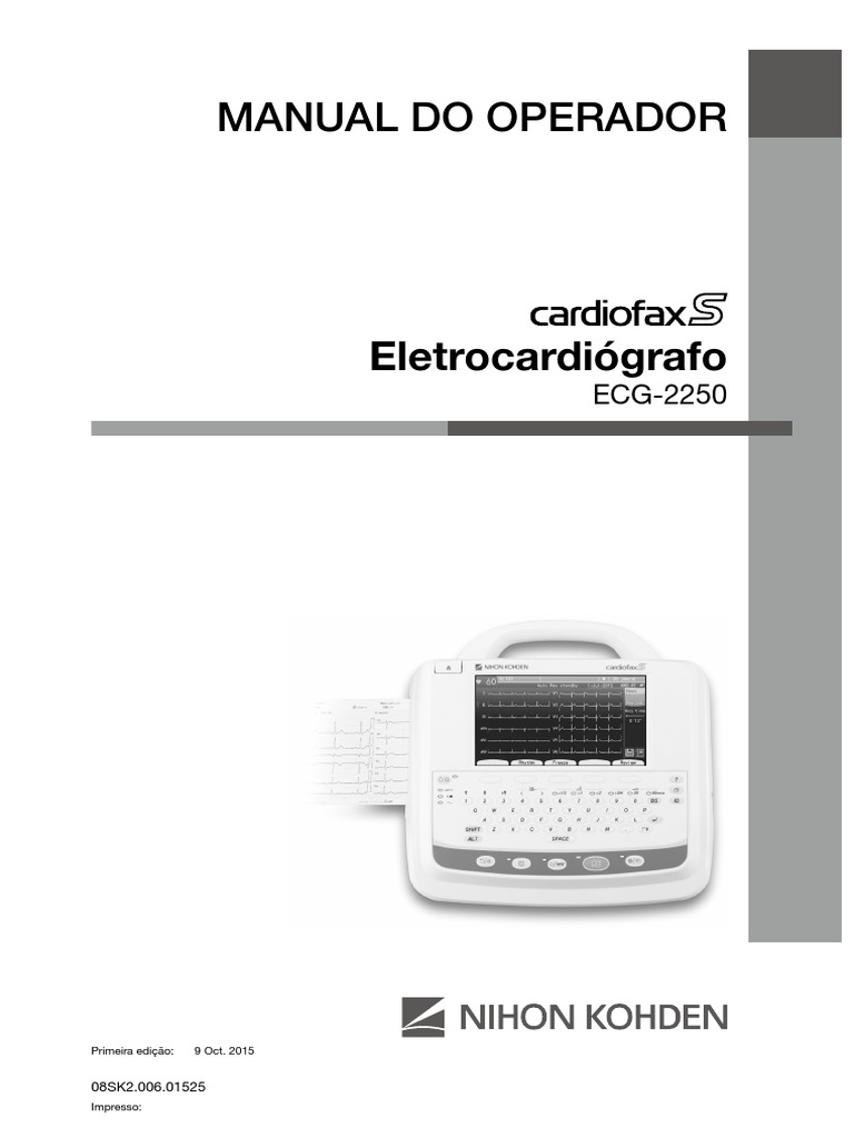 Ecg-2250 Om PDF PDF Eletrocardiografia Rede de computadores