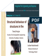 Structural Behaviour of Structures in Fire