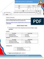 Present Perfect Worksheet