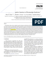 2008 - Disruption of cognitive function in Fibromyalgia Syndrome