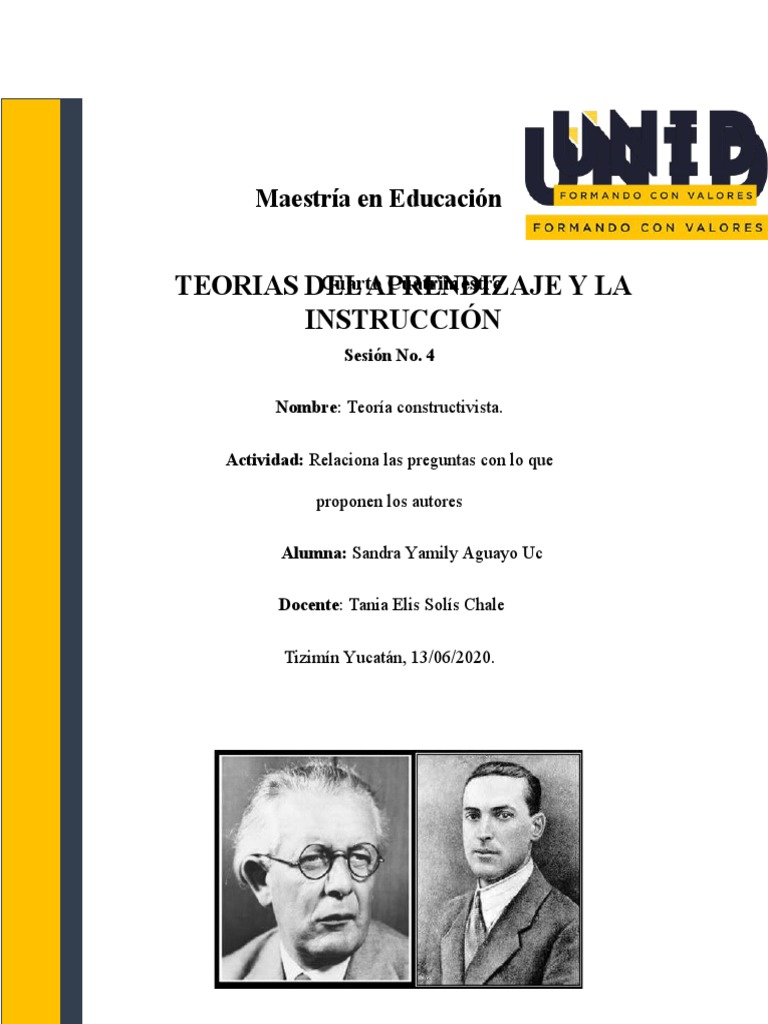 Teoría Constructivista en Educación | PDF | Teoría del aprendizaje ...