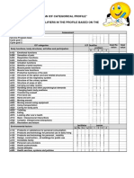 ICF Categorical Profile ICF Core Set Blank