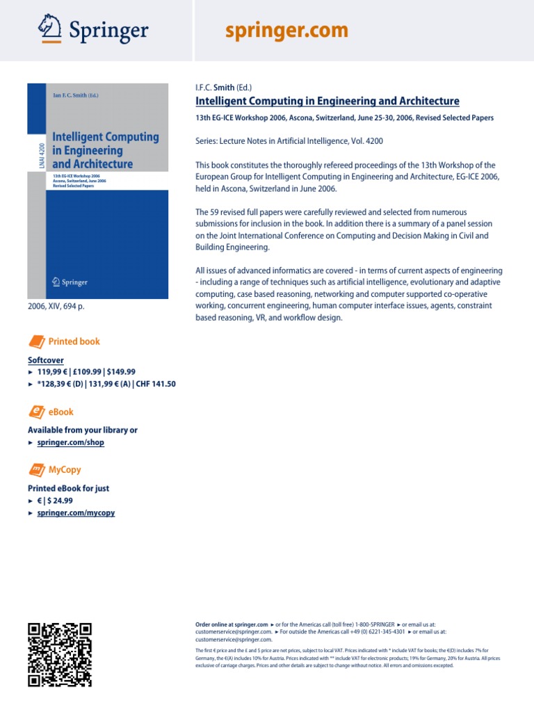 Intelligent Computing in Engineering and Architecture: Printed Book ...