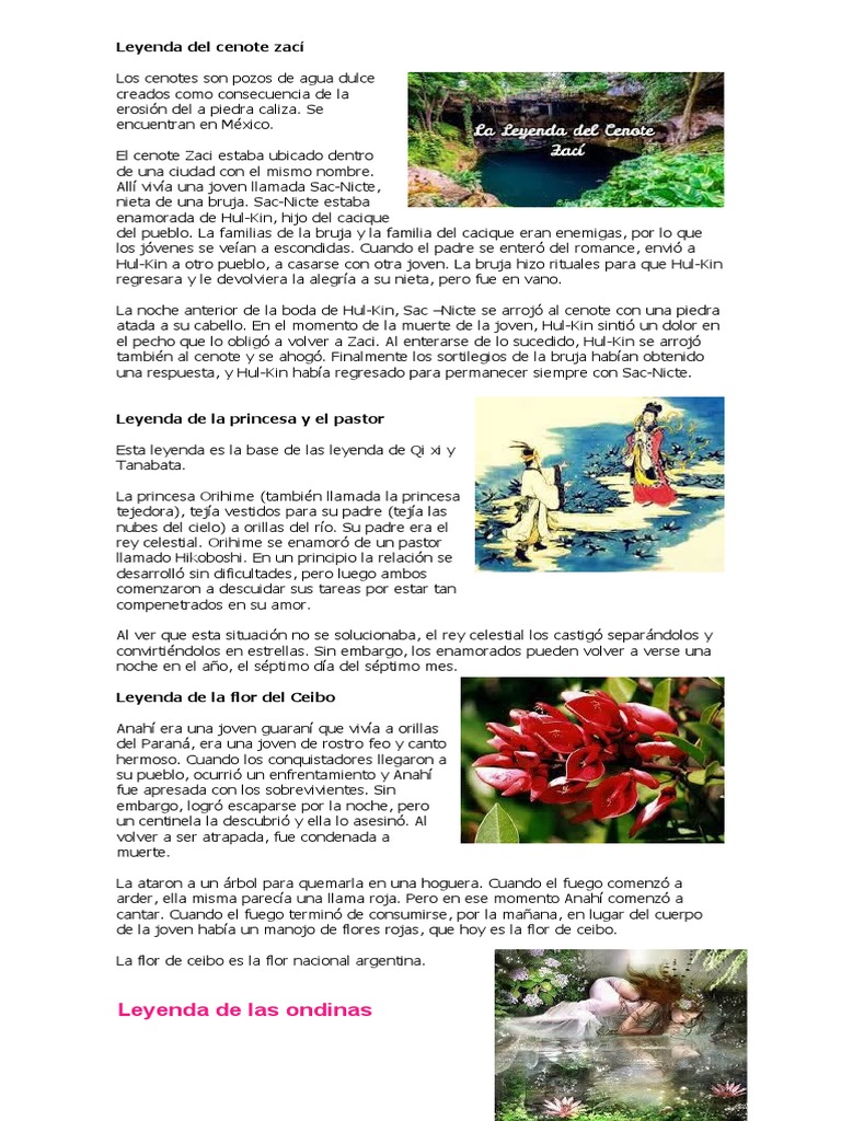 6 Leyendas | PDF | Dom | Naturaleza