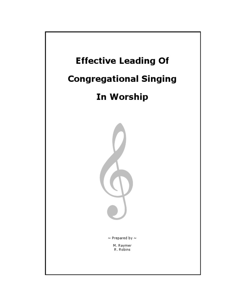 How To Lead Congregational Singing – OBAULW