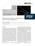 Thermal Stress Analysis For Polyimide Thin Film PDF