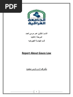 Report About Gauss Law