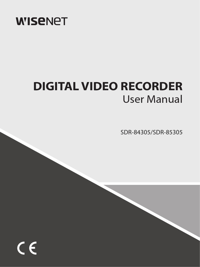 Digital Video Recorder User Manual PDF