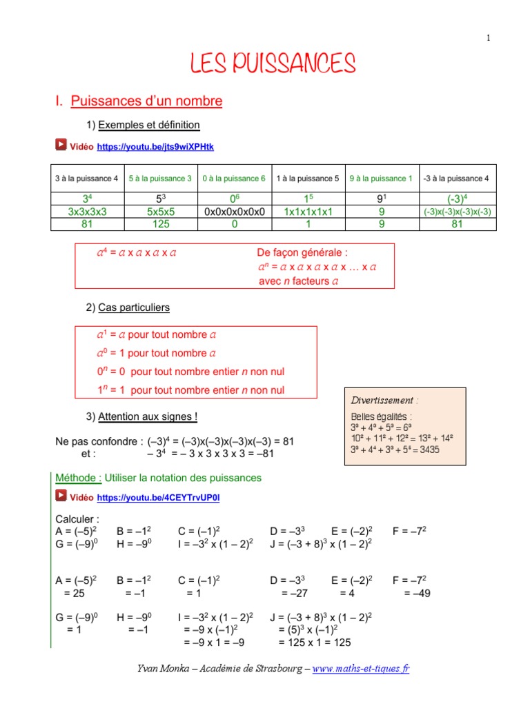 Les Puissance | Download Free PDF | Code (information) | Nombre