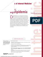 Dyslipidemia: Annals of Internal Medicine