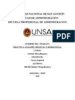 Práctica de Analisis Horizontal y Vertical de Estados Financieros