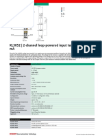 KL3052 - 2-Channel Loop-Powered Input Terminal 4 20 Ma: Analog Input Analog Input Analog Input