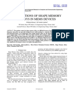 Applications of Shape Memory Alloys in Mems Devices: S.Mukesh Kumar, M.Vanitha Lakshmi