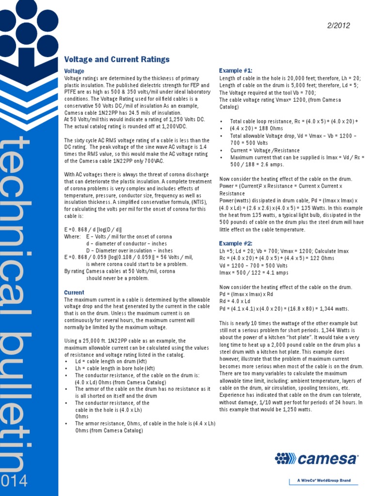 Voltage and Current Ratings Overview | PDF | Volt | Electrical ...