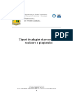 Tipuri de Plagiat Si Procedee de Realizare A Plagiatului