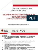 Maestría en Comunicación Organizacional p2. Diagnóstico y Auditoría