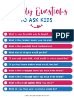 Silly Questions To Ask Kids - 4 PDF