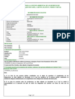 Formulario para La Gestion Ambiental de Los Residuos de Envases Y Empaques de Papel, Cartón, Plástico, Vidrio Y Metal