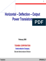 Horizontal - Deflection - Output Power Transistors: Toshiba Corporation