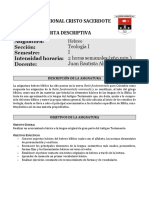 Carta Descriptiva. Hebreo 2020 PDF