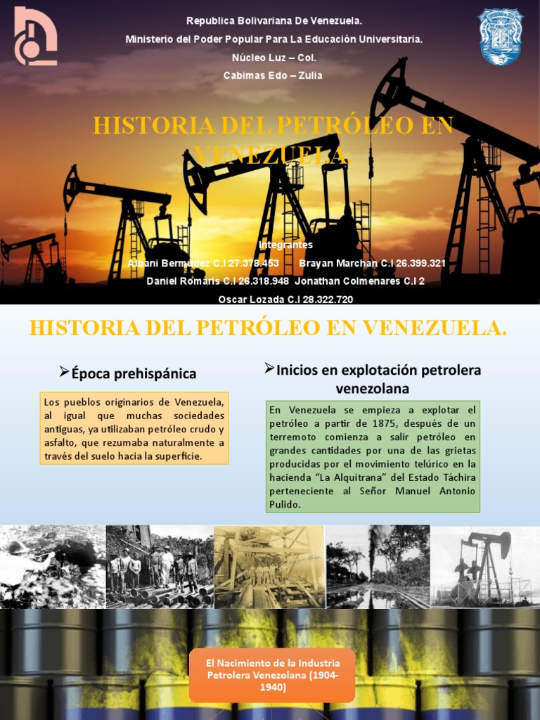 Historia Del Petroleo en Venezuela | PDF | Petróleo | Venezuela