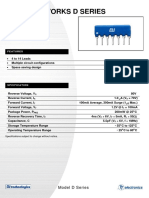 Diode Networks D Series: Single-In-Line Conformal Coated Rohs Compliant