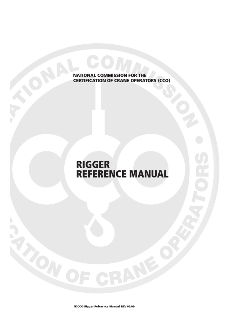 NCCCO Rigger Certification Manual | PDF | Rope | Wire